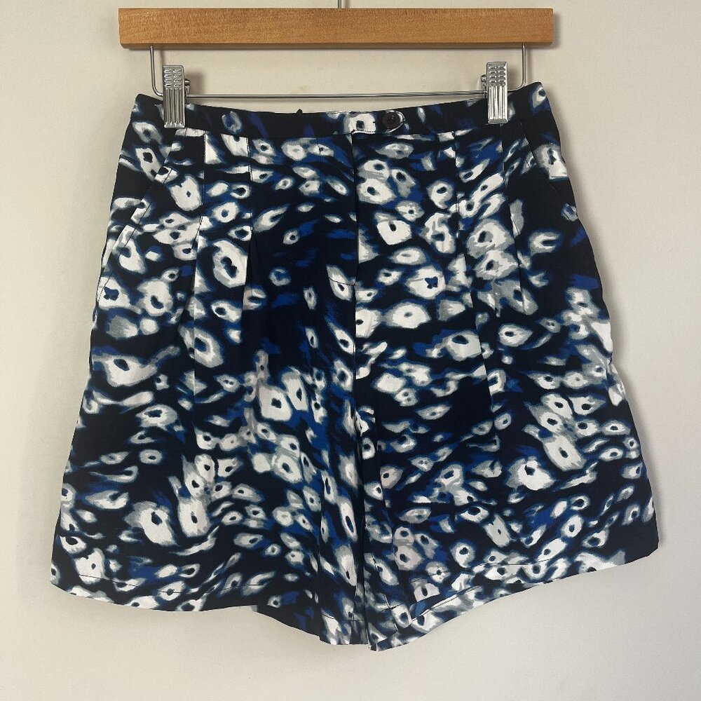 2/$30 W118 Walter Baker Blue Watercolor High Waisted Shorts XS